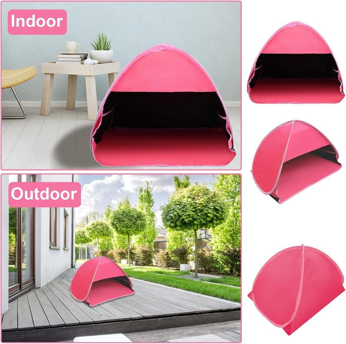 Mini-Kopfschutz faltbar Pop-Up-Strandzelt Sonnenschutz Haustiere