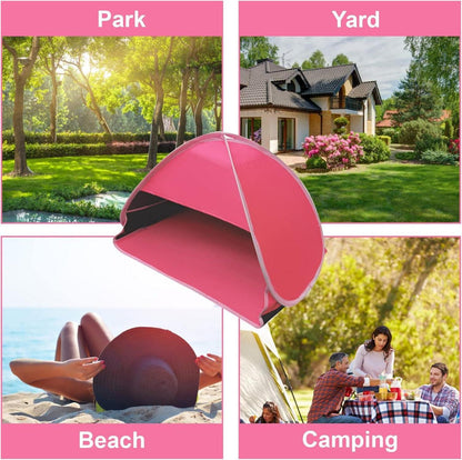 Mini Pop-Up Haustier Strandzelt Sonnenschutz faltbar Rose Red Vinyl L