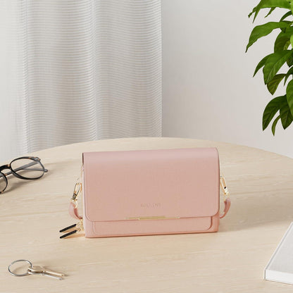 Kleine Damen Umhängetasche PU Leder Crossbody Handy