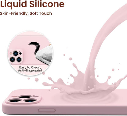 iPhone 13 Pro Max Hülle mit Schutzfolie Silikon Gel Case stoßfest in