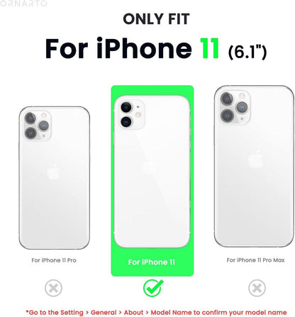 iPhone 11 Hülle mit Schutzfolie Rosenpulver, stoßfeste