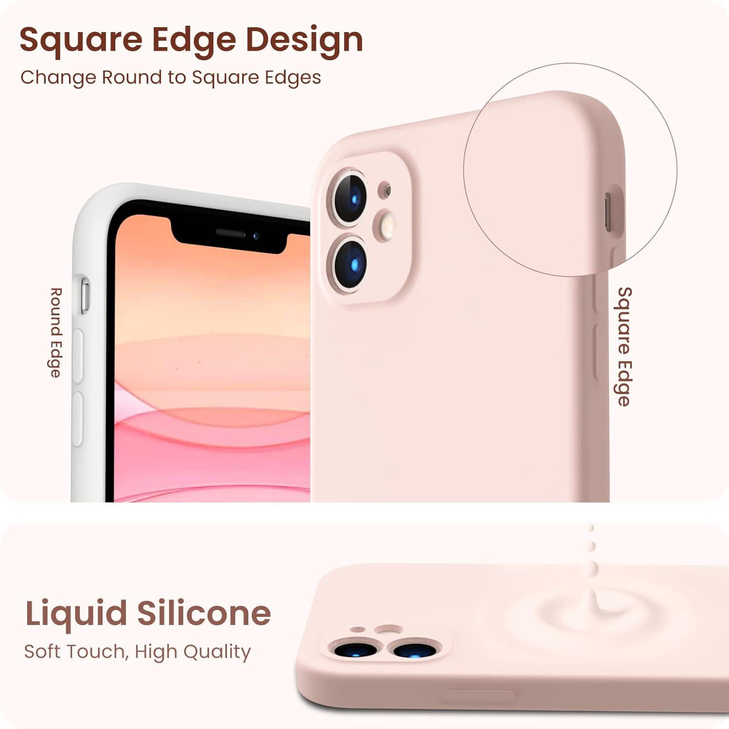 iPhone 11 Hülle mit Schutzfolie Silikon Gel Case Rundumschutz