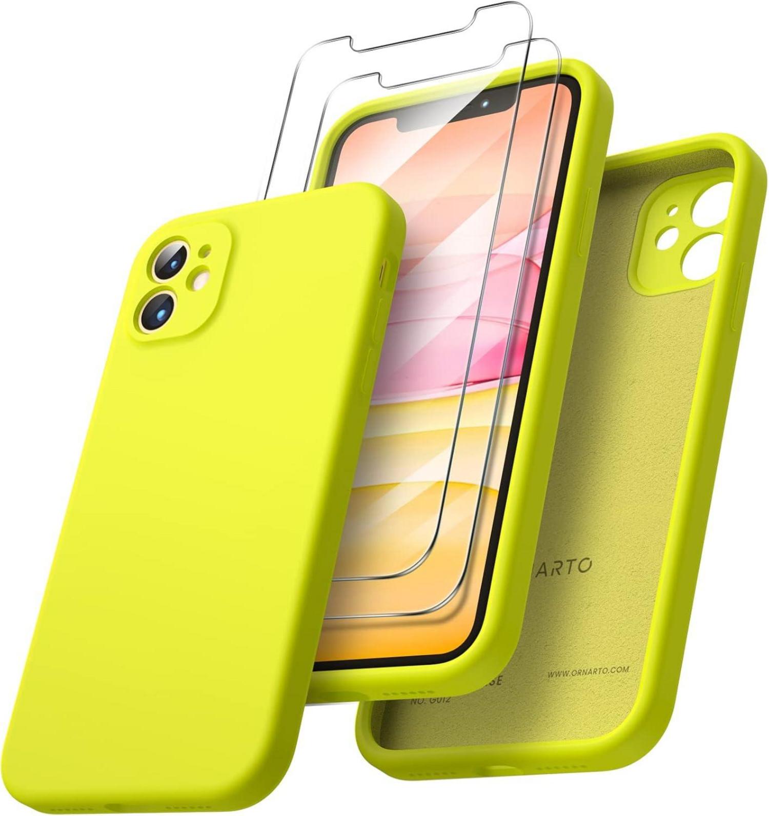 Schutzhülle für iPhone 11 mit Schutzfolie - Flüssiges Silikon Rubber