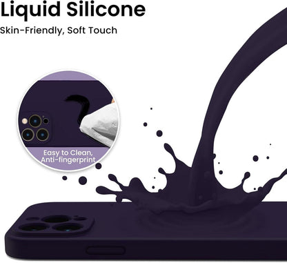 iPhone 13 Pro Max Hülle mit Schutzfolie - Silikon Gel Case