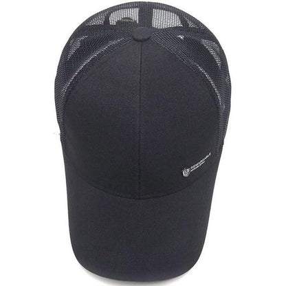 YAMEE Herren Baseball Cap Sommer Mesh, Grau | Sonnenschutz & Atmungsaktiv