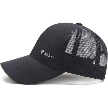 YAMEE Herren Baseball Cap Sommer Mesh, Grau | Sonnenschutz & Atmungsaktiv