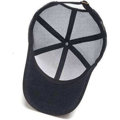 YAMEE Herren Baseball Cap Sommer Mesh, Grau | Sonnenschutz & Atmungsaktiv