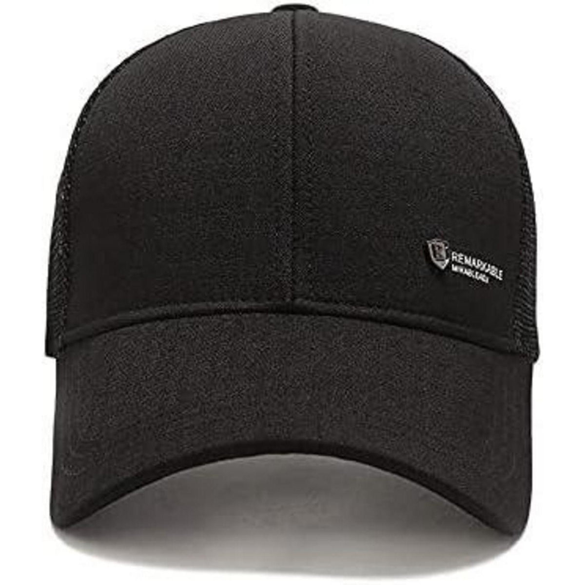 Herren Baseball Cap Sommer Mesh Atmungsaktiv, Verstellbar Schwarz