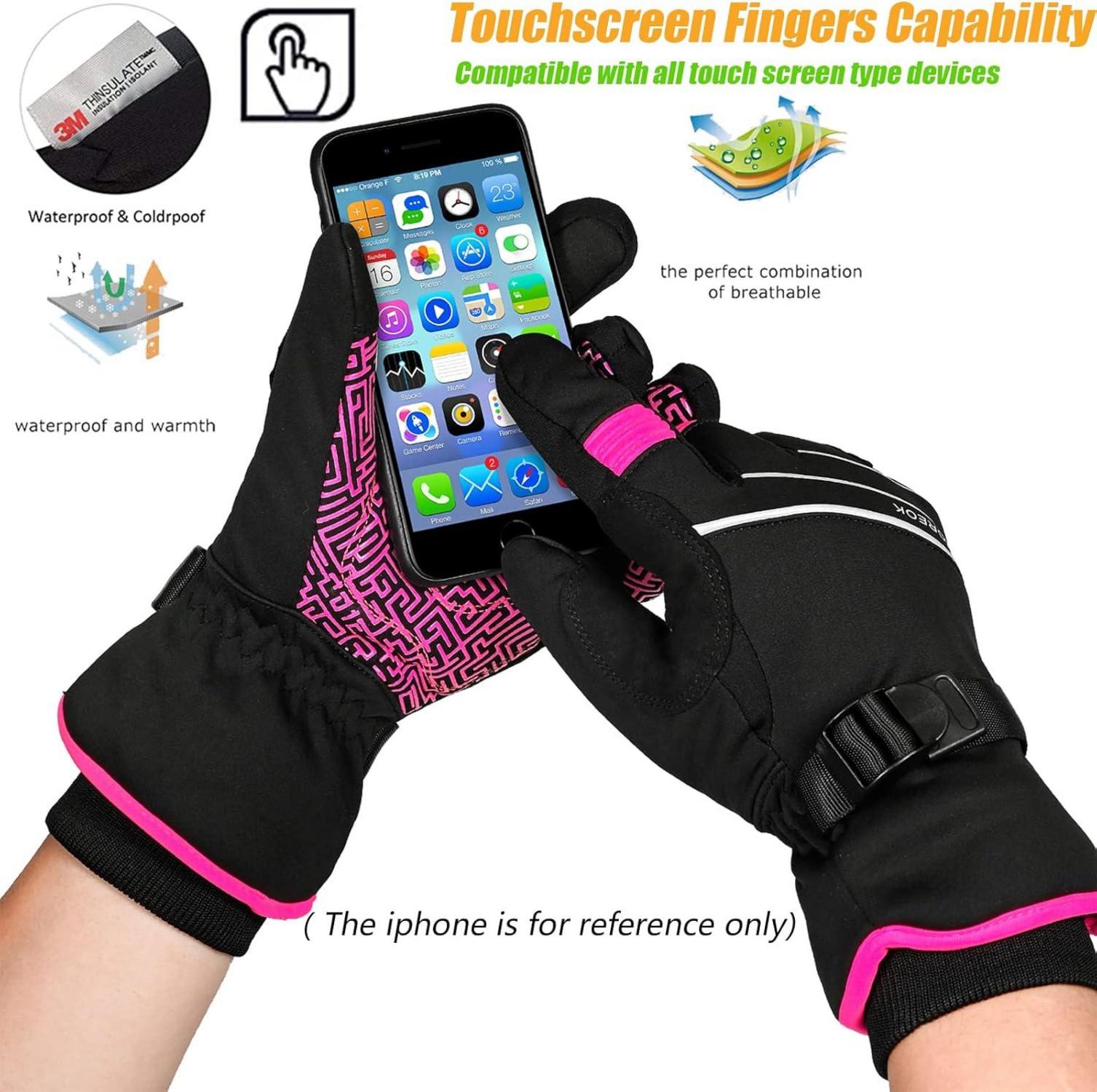 Winterhandschuhe -30°F 3M Thinsulate Wasserdicht Touchscreen Winddicht Herren