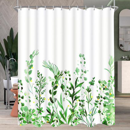 Duschvorhang Blumenmuster Antischimmel 180x180 cm inkl. 12 Haken