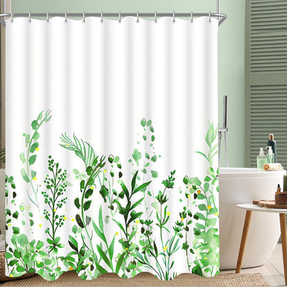 Duschvorhang Antischimmel Blumen Textil 180x200cm wasserdicht