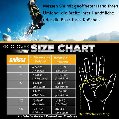 Winterhandschuhe -30°F 3M Thinsulate Wasserdicht Touchscreen Herren