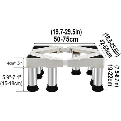 Verstellbarer Trockner-Sockel für Geräte 50-75cm