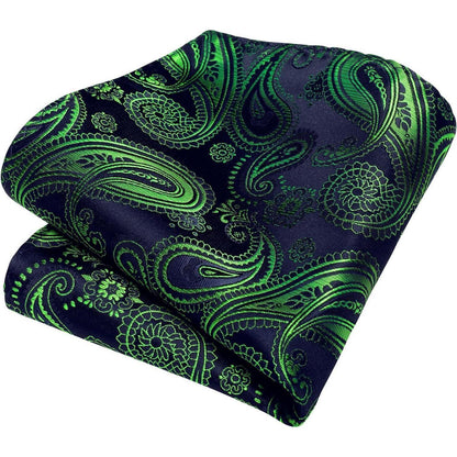 Herren Paisley Krawatte Einstecktuch Set Hochzeit Party
