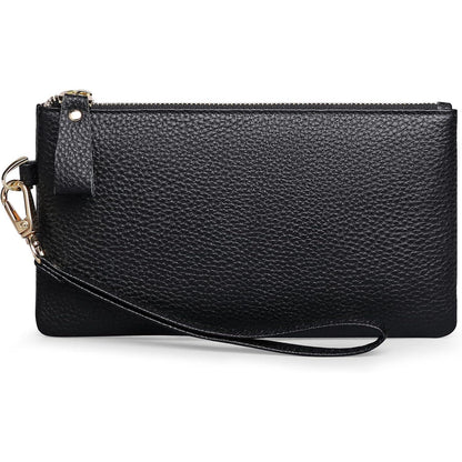SENDEFN Damen RFID Schutz Clutch Geldbörse Leder Handtasche