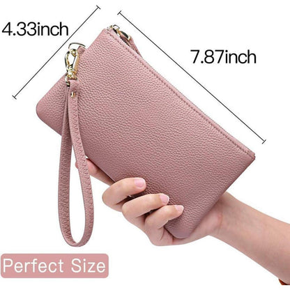 SENDEFN Damen Handtasche RFID Schutz Clutch Leder Geldbörse