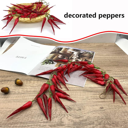 Künstliches Chili Deko Gemüse Zopf für