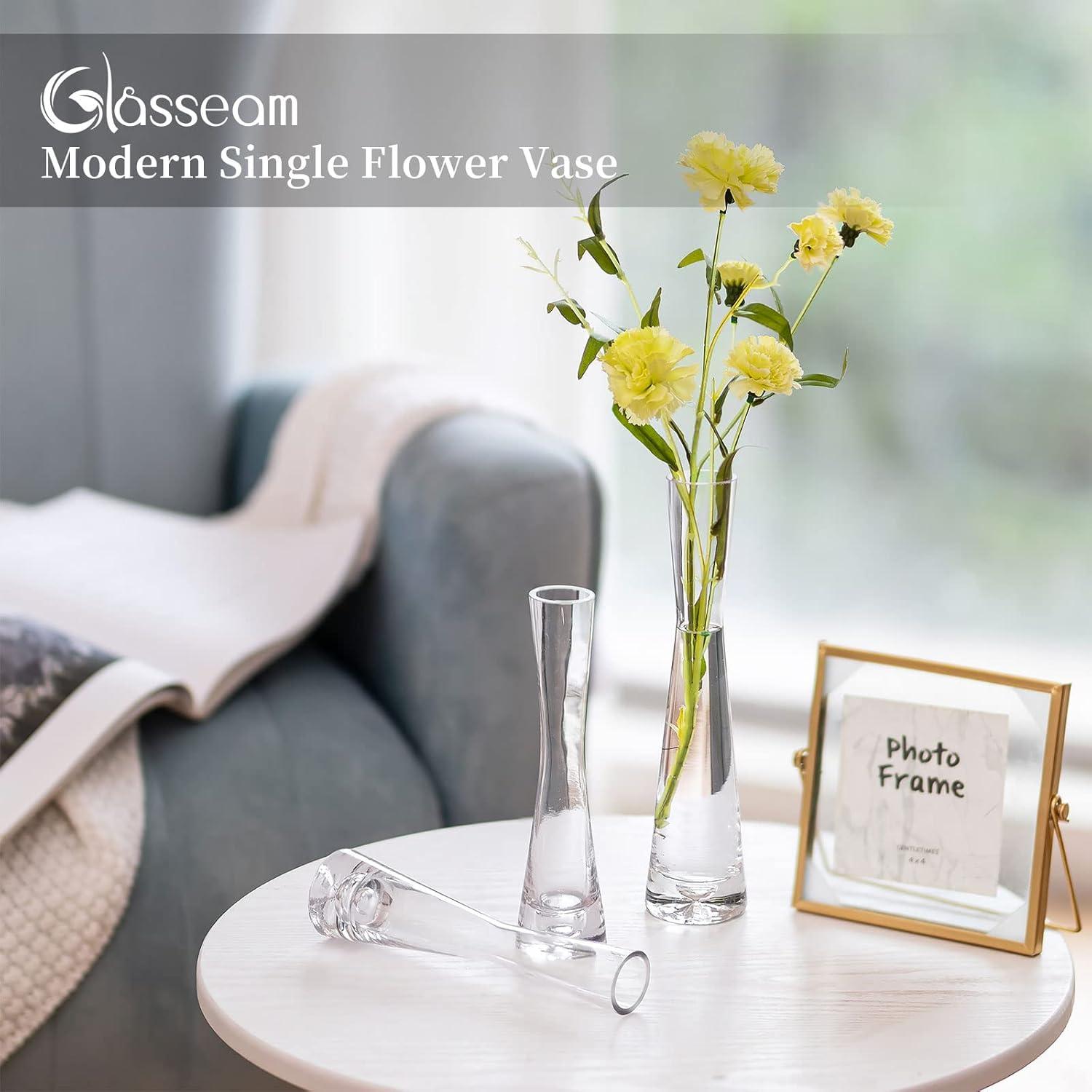 Handmade Glasvase Set 3er, 24.5cm Hoch, Modern, Blomus-style