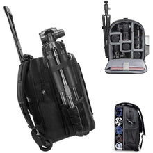 Kamerarucksack wasserdicht für DSLR/SLR – Stativkompatibel (5.0L Schwarz)