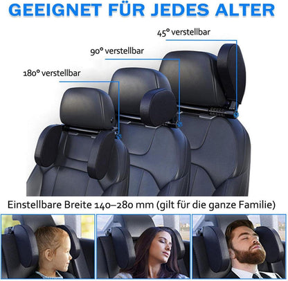 Auto Kopfstütze Kinder Memory Foam 360° Rotation Nackenstütze Autositze mit Handyhalterhaken