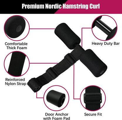 Nordic Hamstring Curl Strap Kniesehnen-Curlriemen Bauchmuskeltraining