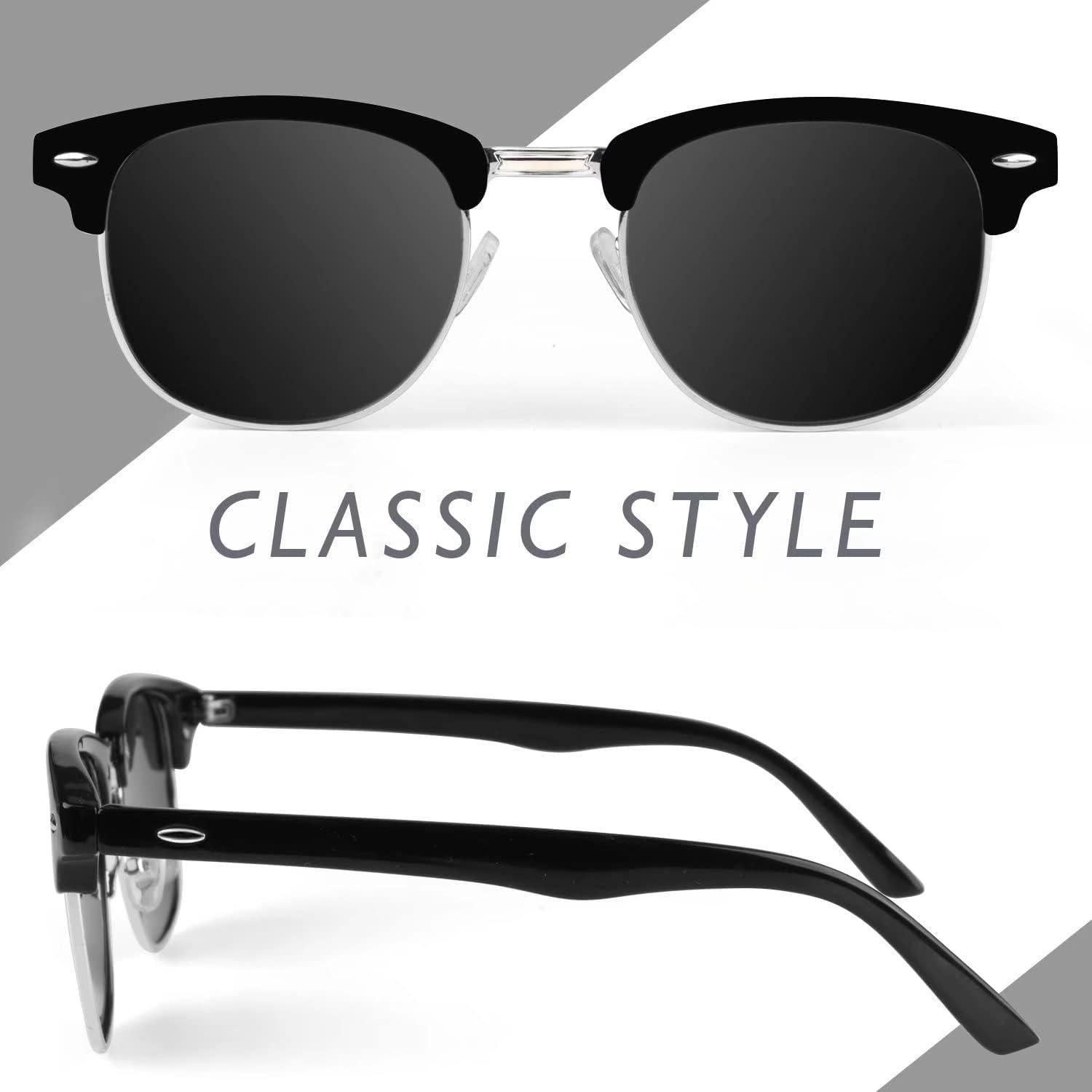 Polarisierte Retro Sonnenbrille 100% UV400 für Reisen Angeln