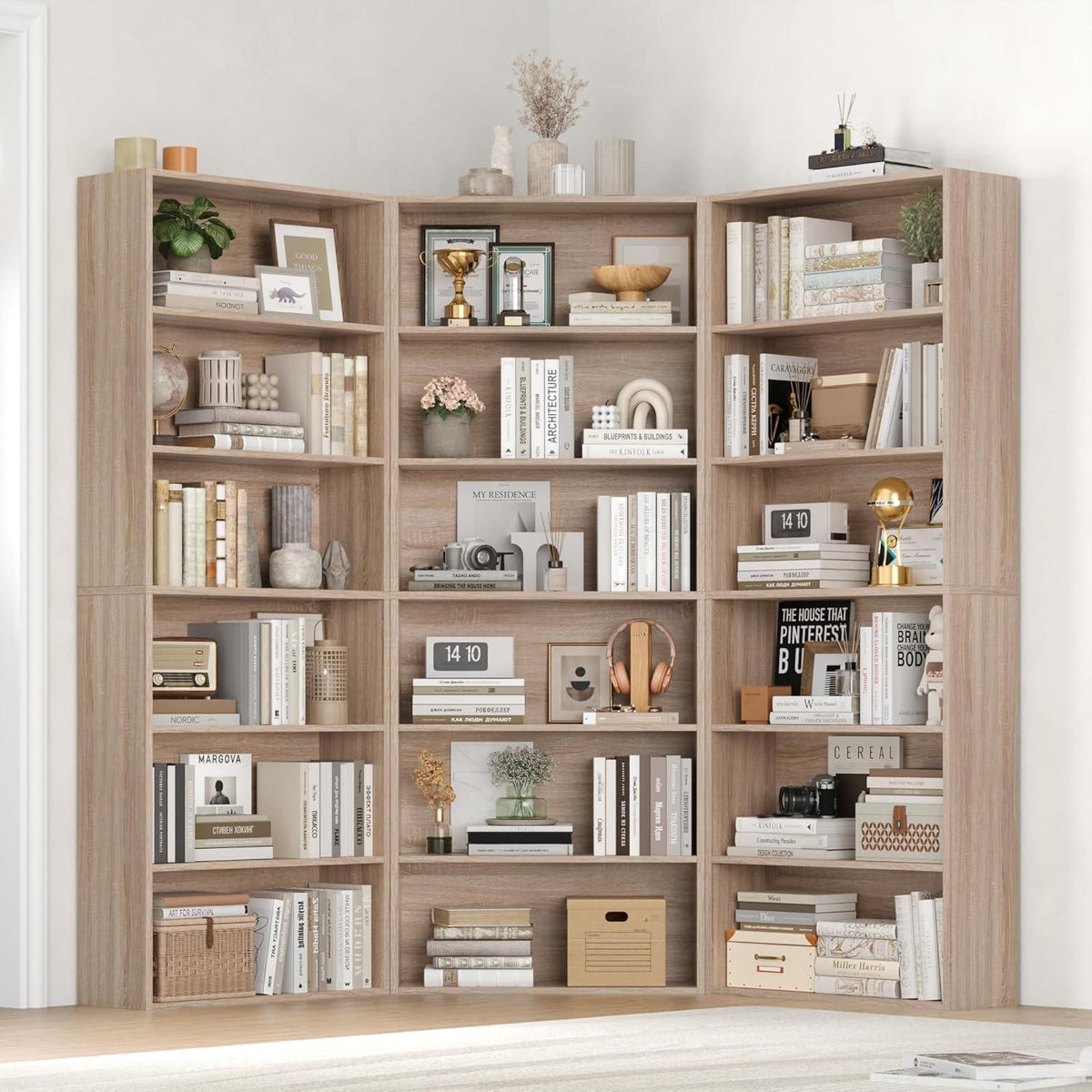 Holzregal 6 Fächer – Bücherregal & Aufbewahrungsregal