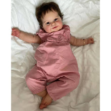 24 Zoll Reborn Babypuppe mit braunen Haaren – 60cm Kuscheltraum