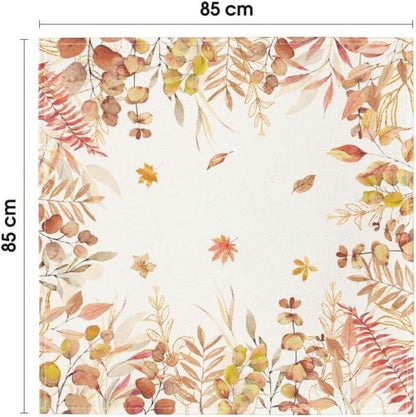 Eukalyptus Herbst Tischdecke 85x85 cm für Küche & Party