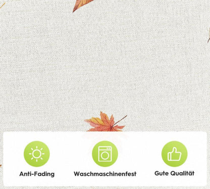 Herbst Tischdecke Eukalyptus Print 85x85 cm Küche Dekoration