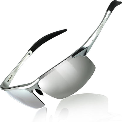 Polarisierte Sportbrille Ultraleichter Al-Mg Metallrahmen UV400067S