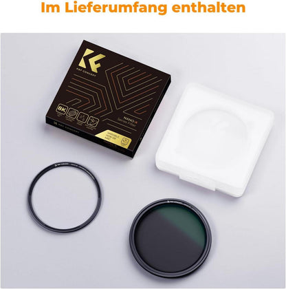67mm Magnetischer ND Filter ND8-128 Variabler Graufilter Neutral Dichtefilter