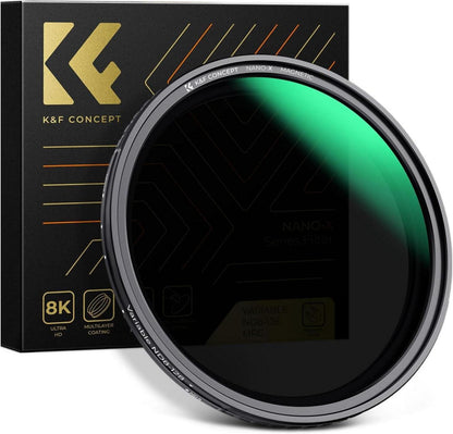 ND Filter 77mm Variabler Graufilter ND8-128 Magnetisch Adapter