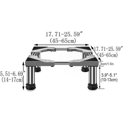 Verstellbarer Geräte-Sockel für Waschmaschine & Co. (46-65cm)