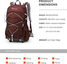 MOUNTAINTOP 40L Wanderrucksack Damen Reise Trekking Outdoor