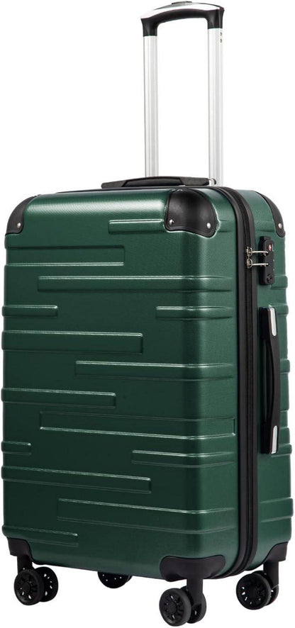 Hartschalen-Koffer Rollkoffer 77cm Erweiterbar TSA-Schloss Dunkelgrün