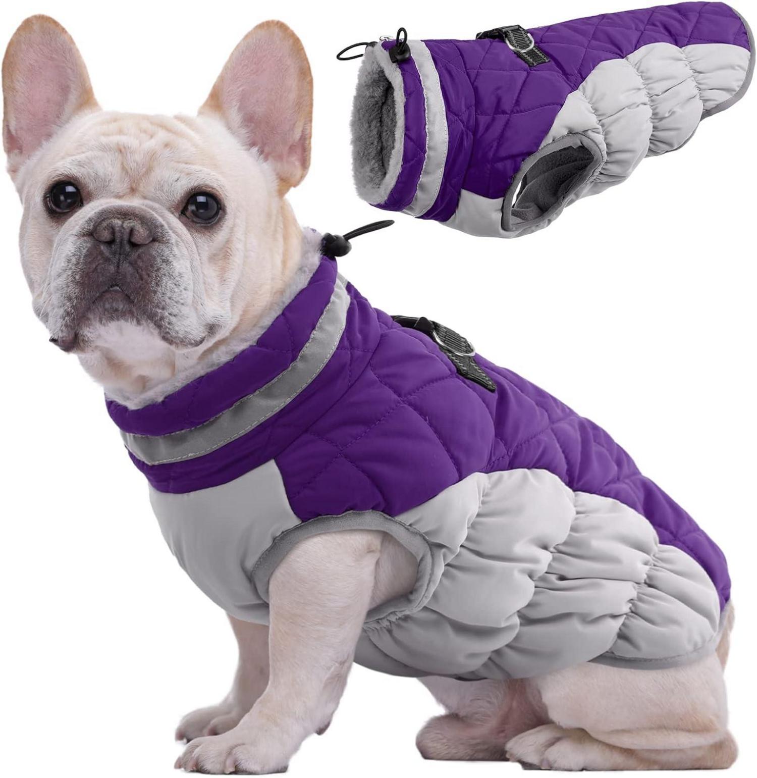 Wasserdichter Hundemantel Winterjacke mit Fleece für Hunde