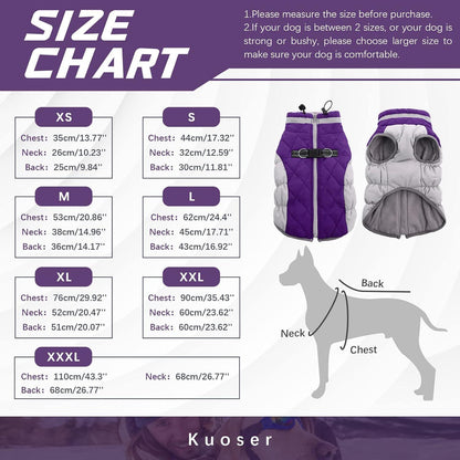 Wasserdichter Hundemantel Winterjacke für Hunde mit
