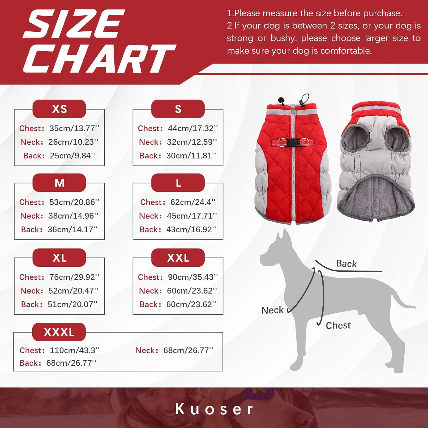 Wasserdichter Hundemantel Winterjacke für kleine bis große