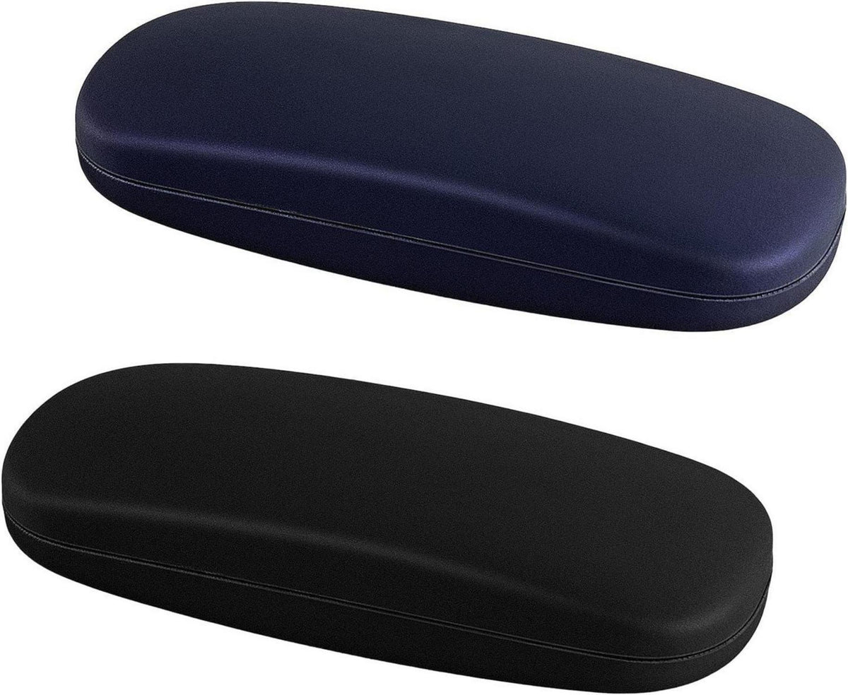 2er Set Hartschalen Brillenetui in Blau und Schwarz
