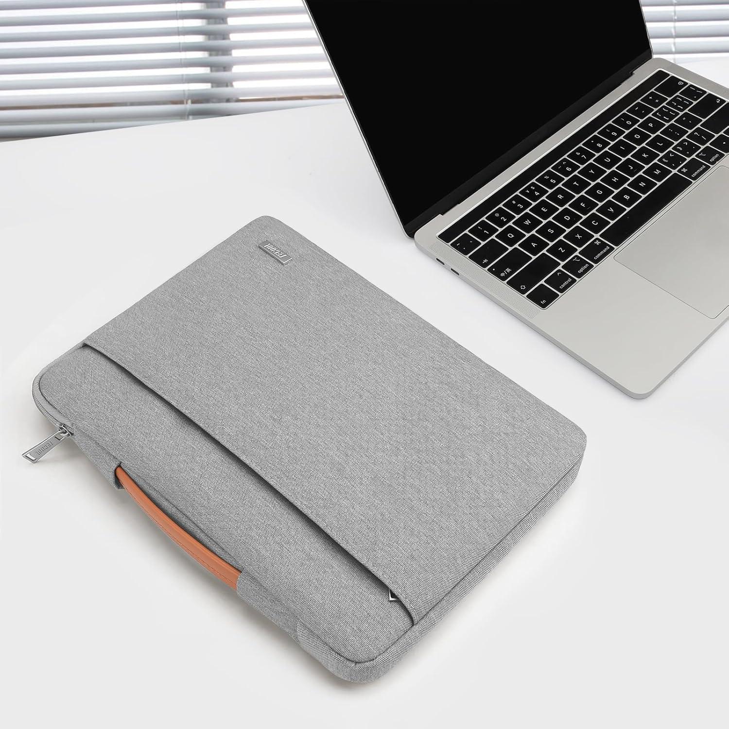 TECOOL 16 Zoll Wasserdichte Laptop Hülle für MacBook Pro 16 Grau