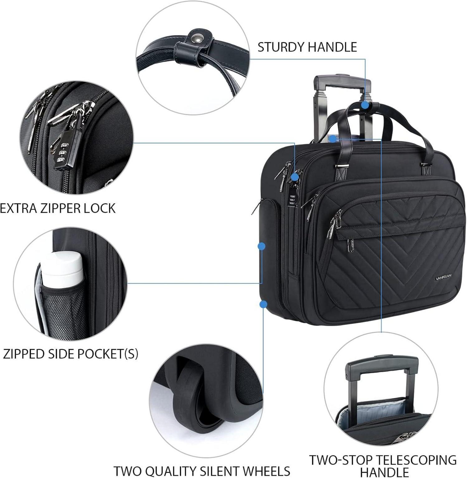 Rollende Laptoptasche 15,6 Zoll mit