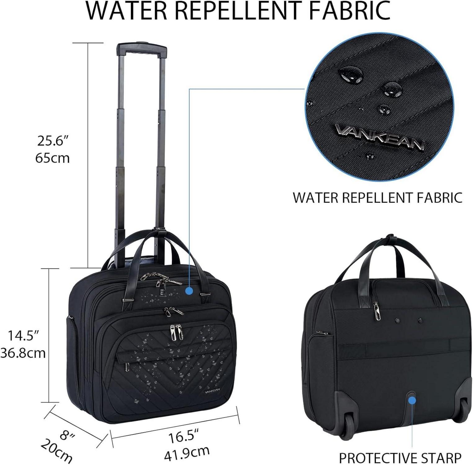 Rollende Laptoptasche Frauen mit Rädern bis zu 15,6