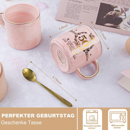 Goldene Marmor Kaffeetasse 400ml - Geschenke zum