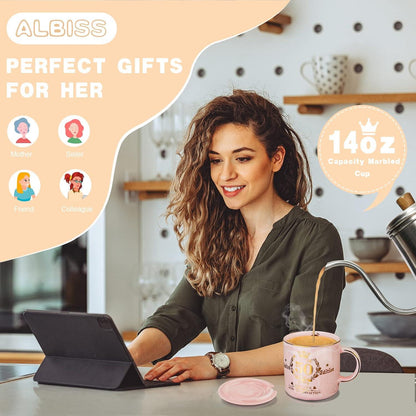 Marmor Kaffeetasse Gold Geschenk zum 50. Geburtstag für Frau