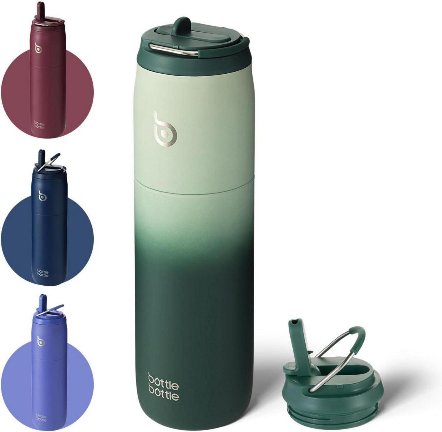 Isolierte Edelstahl Wasserflasche 32oz mit Strohhalm Griff