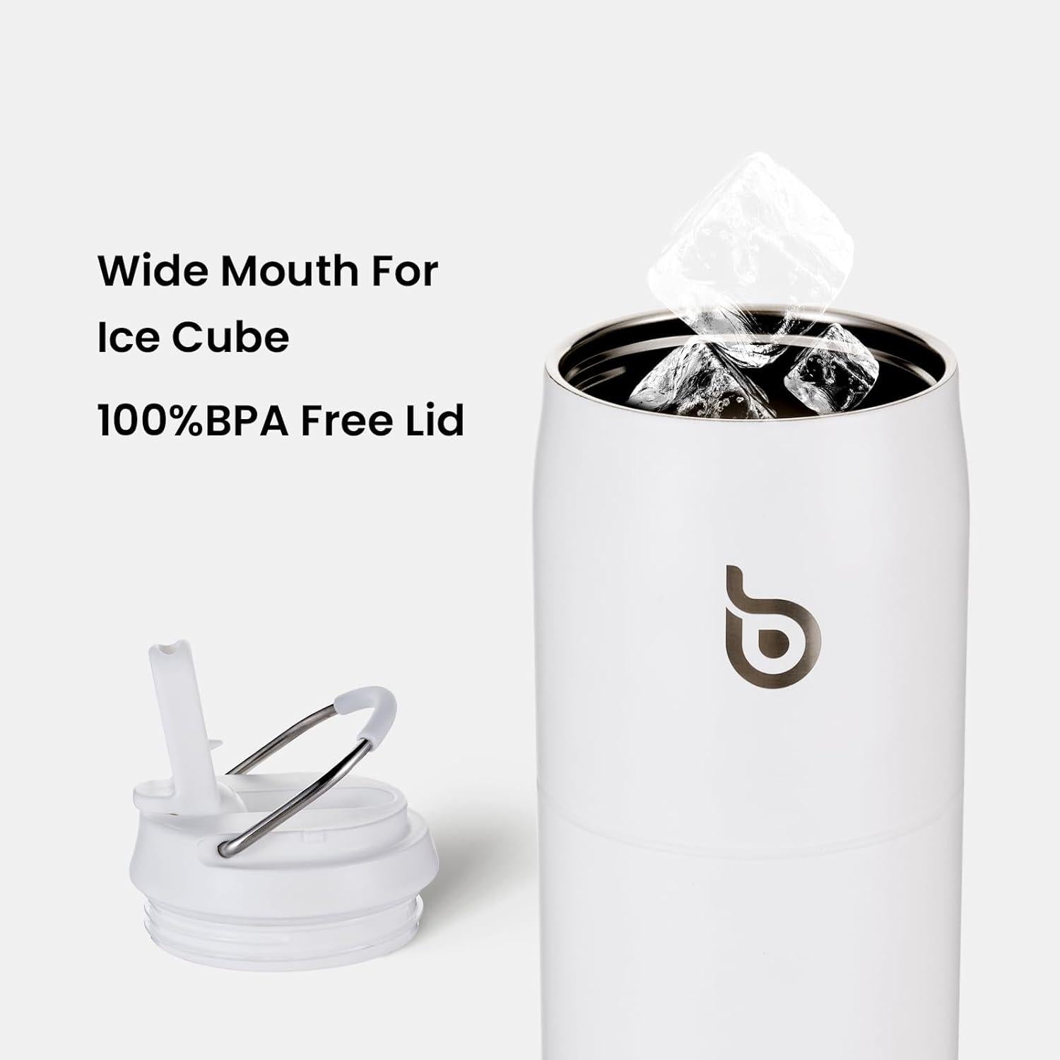 Isolierte Edelstahl Wasserflasche mit Strohhalm 32oz BPA-frei