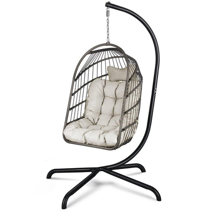 Hängesessel mit Gestell & Kissen – Schaukelstuhl Indoor Outdoor