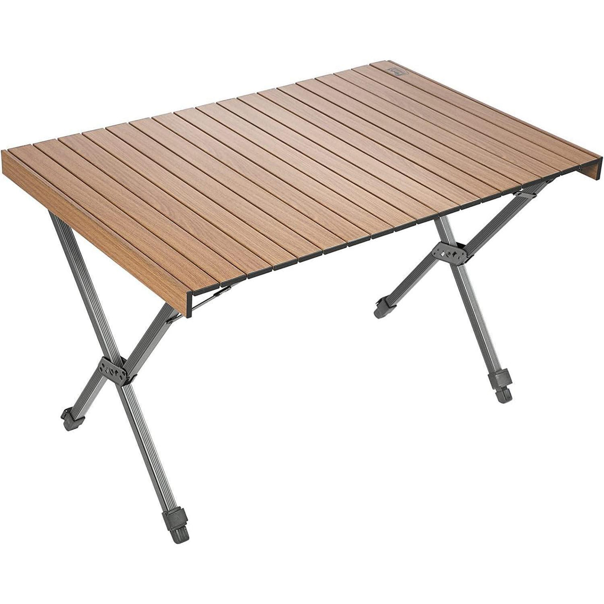 Klapptisch Camping Höhenverstellbar Aluminium 108x71cm Braun