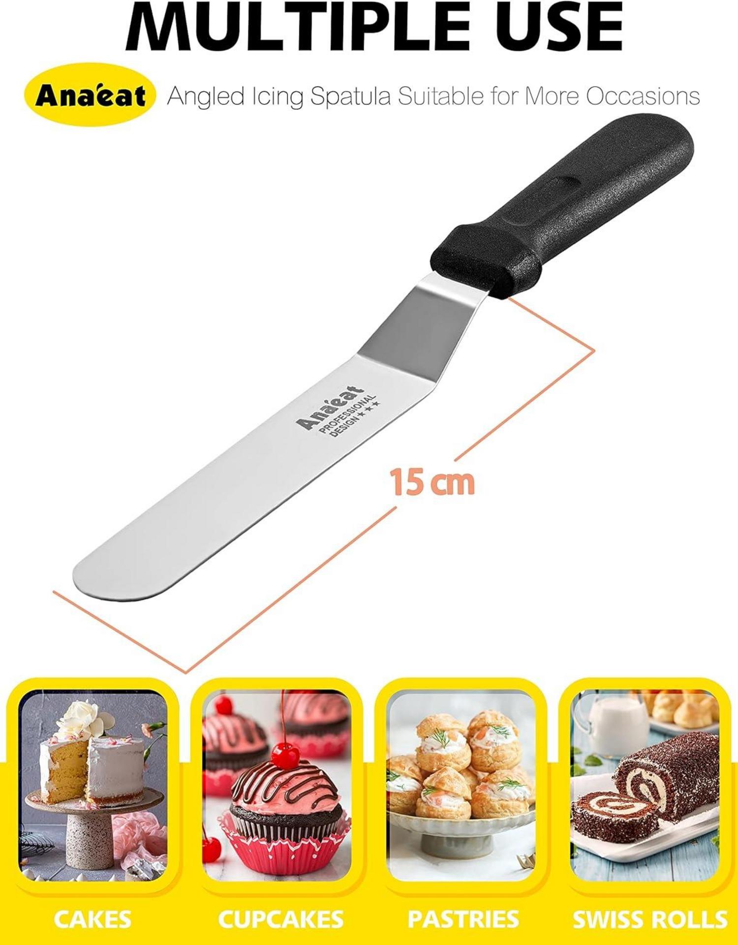 Professioneller Glasurspatel mit 15 cm Edelstahlklinge & ergonomischem